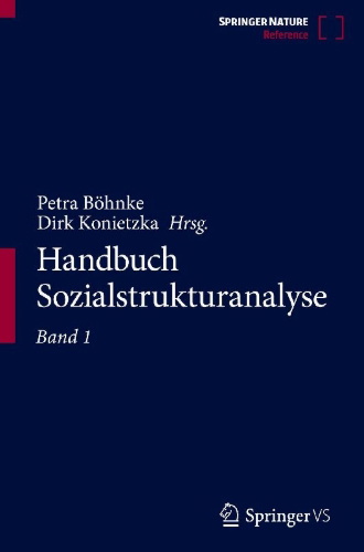 Buchcover und Innenansicht für das Buch: Handbuch Sozialstrukturanalyse