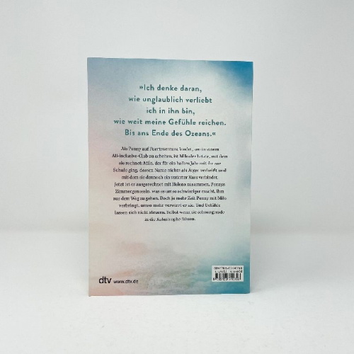 Buchcover und Innenansicht für das Buch: Mit dir leuchtet der Ozean