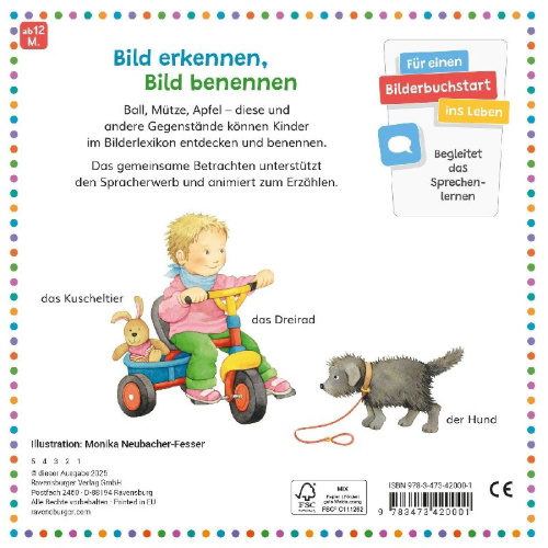 Buchcover und Innenansicht für das Buch: Mein allererstes Bilderlexikon