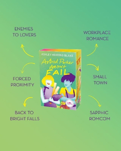 Buchcover und Innenansicht für das Buch: Astrid Parker Doesn't Fail