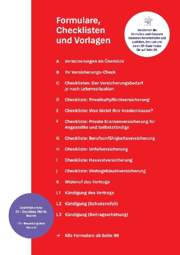 Buchcover und Innenansicht für das Buch: Das Versicherungs-Set
