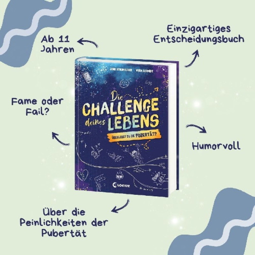 Buchcover und Innenansicht für das Buch: Die Challenge deines Lebens