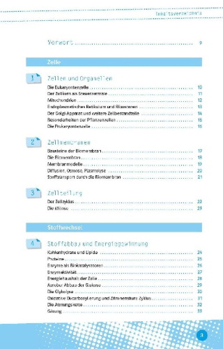 Buchcover und Innenansicht für das Buch: Abi last minute Biologie