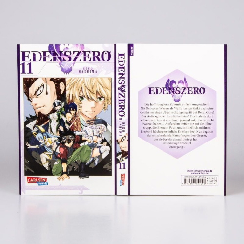 Buchcover und Innenansicht für das Buch: Edens Zero