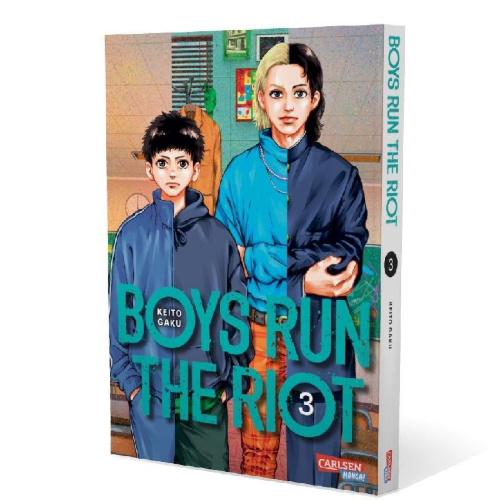 Buchcover und Innenansicht für das Buch: Boys Run the Riot
