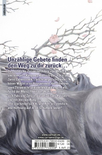 Buchcover und Innenansicht für das Buch: Vampire Knight Memories