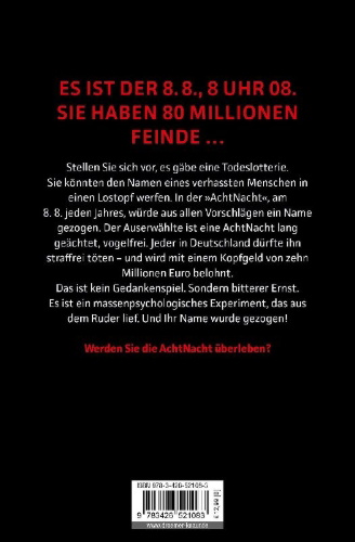 Buchcover und Innenansicht für das Buch: AchtNacht