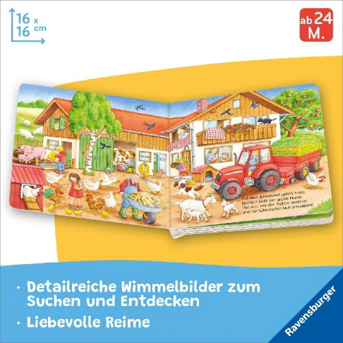 Buchcover und Innenansicht für das Buch: ministeps: Wir entdecken den Bauernhof
