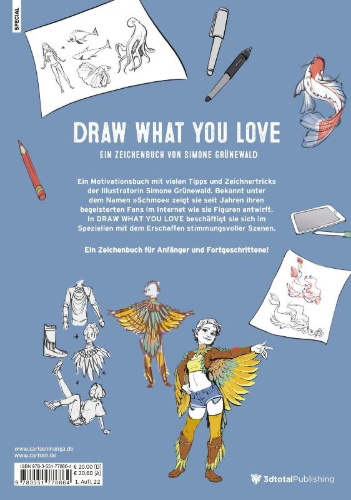 Buchcover und Innenansicht für das Buch: Draw what you love