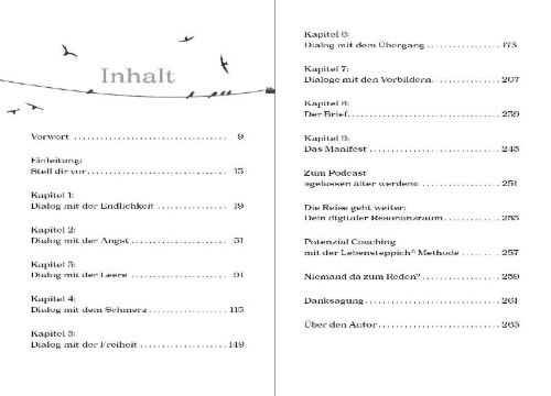 Buchcover und Innenansicht für das Buch: Die größte Reise deines Lebens