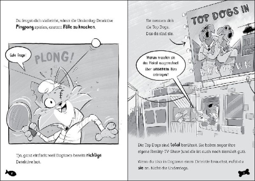 Buchcover und Innenansicht für das Buch: The Underdogs - Fake it till they make it