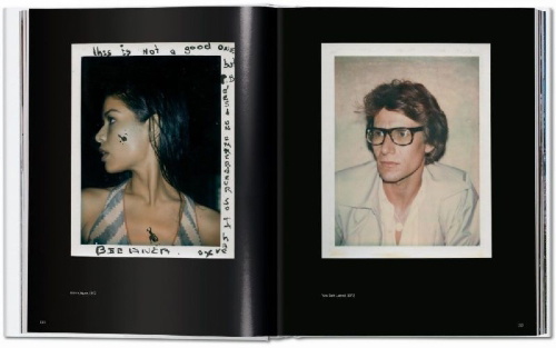 Buchcover und Innenansicht für das Buch: Andy Warhol. Polaroids 1958-1987