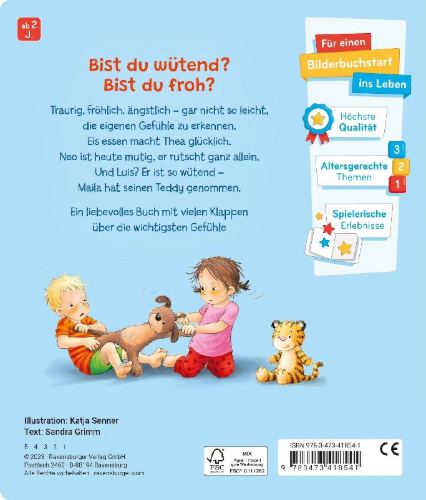 Buchcover und Innenansicht für das Buch: Mein erstes Gefühle-Buch