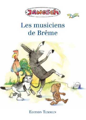 Buchcover und Innenansicht für das Buch: Les musiciens de Brême