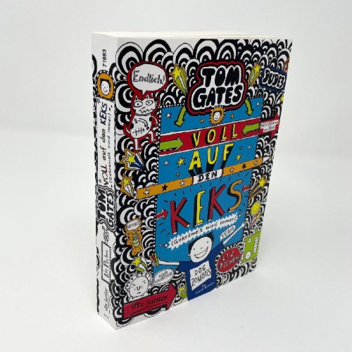 Buchcover und Innenansicht für das Buch: Tom Gates: Voll auf den Keks (Gekrümelt wird immer)