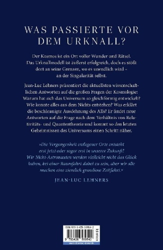 Buchcover und Innenansicht für das Buch: Der Anfang von Raum und Zeit