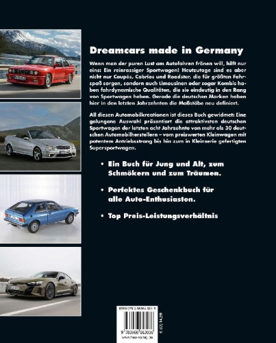 Buchcover und Innenansicht für das Buch: Deutsche Sportwagen