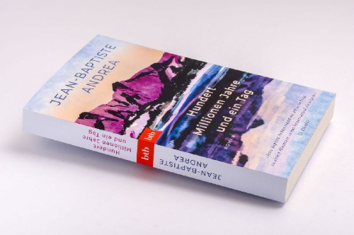 Buchcover und Innenansicht für das Buch: Cent millions d'années et un jour