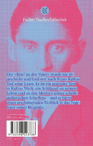Buchcover und Innenansicht für das Buch: Brief an den Vater
