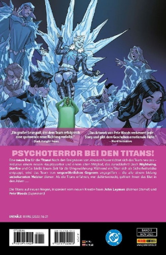 Buchcover und Innenansicht für das Buch: Titans #16-#21