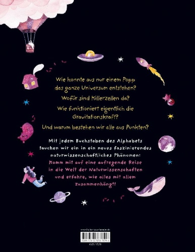 Buchcover und Innenansicht für das Buch: Vetenskapens ABC