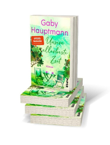 Buchcover und Innenansicht für das Buch: Unsere allerbeste Zeit