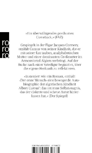 Buchcover und Innenansicht für das Buch: Der erste Mensch