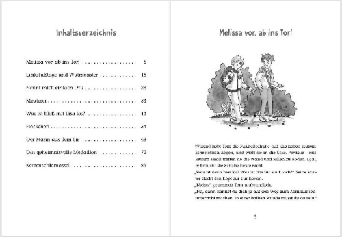 Buchcover und Innenansicht für das Buch: Volle Power - Die Erstkommunionkids