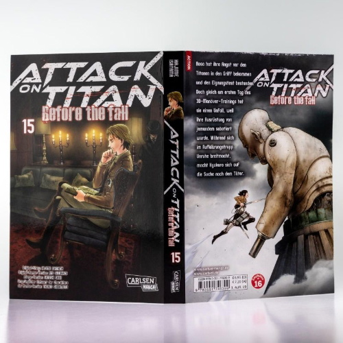 Buchcover und Innenansicht für das Buch: Shingeki no Kyojin - Before the Fall