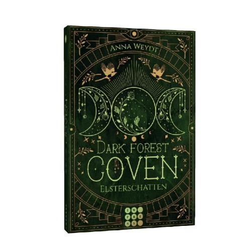 Buchcover und Innenansicht für das Buch: Dark Forest Coven. Elsterschatten