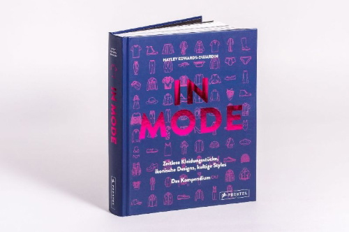 Buchcover und Innenansicht für das Buch: INDÉMODABLES. Le répertoire de ce qui fait la mode. Vêtements intemporel, créations iconques.