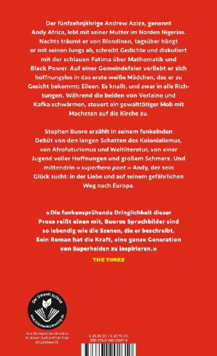 Buchcover und Innenansicht für das Buch: The Five Sorrowful Mysteries of Andy Africa