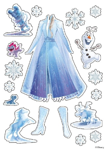 Buchcover und Innenansicht für das Buch: Disney Die Eiskönigin 2: Mein großer Styling-Spaß: Stickern, Malen, Stylen
