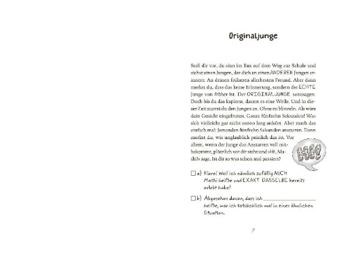 Buchcover und Innenansicht für das Buch: Mathilda - Voll verküsst?