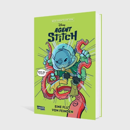 Buchcover und Innenansicht für das Buch: The new adventures of ... Agent Stitch