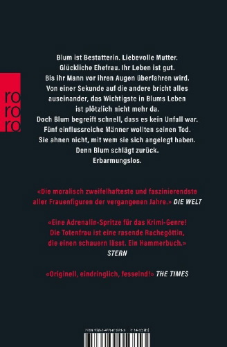 Buchcover und Innenansicht für das Buch: Totenfrau - Die Rache