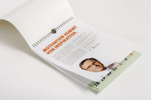 Buchcover und Innenansicht für das Buch: Fit und gesund durchs Jahr - Der Strunz-Wochenkalender 2027