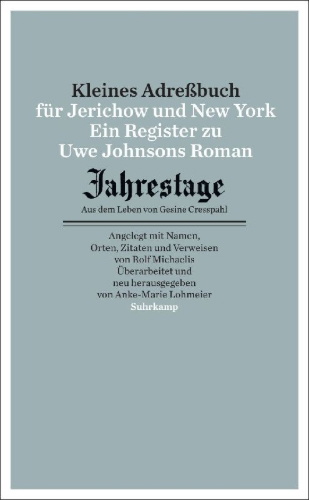 Buchcover und Innenansicht für das Buch: Kleines Adressbuch für Jerichow und New York