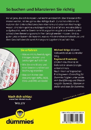 Buchcover und Innenansicht für das Buch: Jahresabschluss kompakt für Dummies
