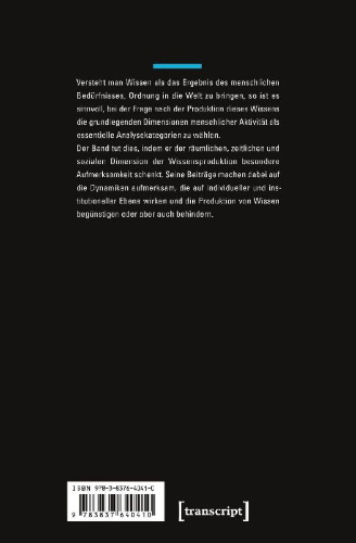Buchcover und Innenansicht für das Buch: Dynamiken der Wissensproduktion