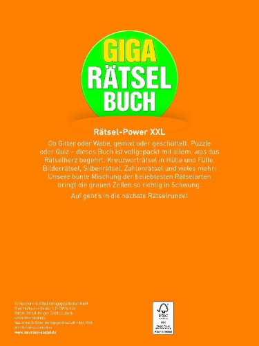 Buchcover und Innenansicht für das Buch: Giga-Rätselbuch 7