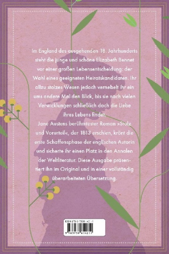 Buchcover und Innenansicht für das Buch: Stolz und Vorurteil / Pride and Prejudice