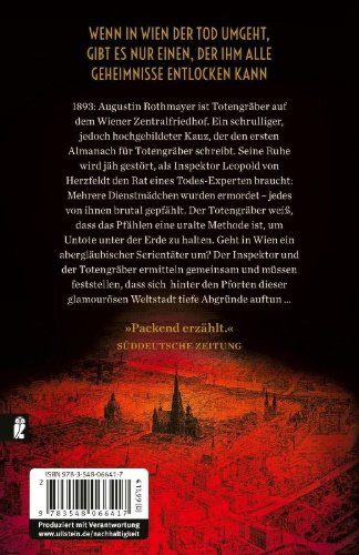 Buchcover und Innenansicht für das Buch: Das Buch des Totengräbers