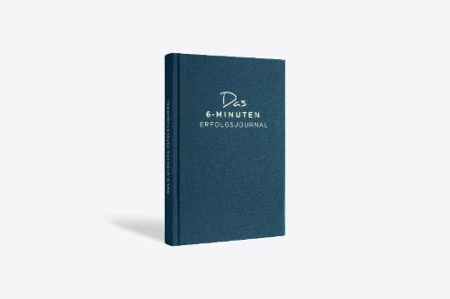 Buchcover und Innenansicht für das Buch: Das 6-Minuten-Erfolgsjournal (malachit)