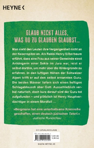 Buchcover und Innenansicht für das Buch: Der Rabbi und der Kommissar: Fremde Götter