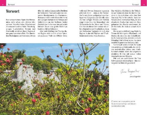 Buchcover und Innenansicht für das Buch: Reise Know-How Reiseführer Cornwall und Devon