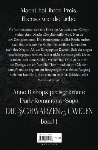 Buchcover und Innenansicht für das Buch: Daughter of the Blood, Black Jewels Trilogy 1