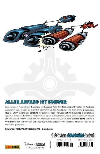 Buchcover und Innenansicht für das Buch: Star Wars: The Clone Wars - Crash Course