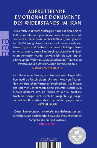 Buchcover und Innenansicht für das Buch: White Torture: Interviews with Iranian Women Prisoners