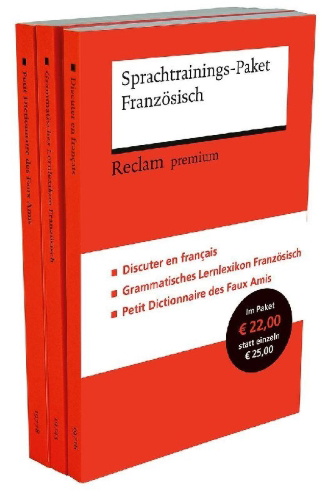 Buchcover und Innenansicht für das Buch: Sprachtrainings-Paket Französisch